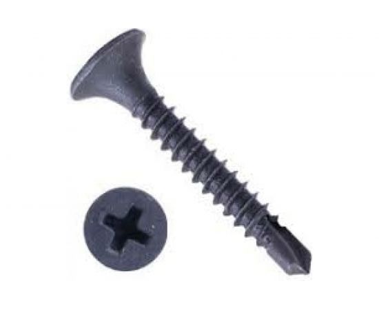 Самонарезающий винт со сверловым концом Grabber Scavenger PH2 3,5х25 мм Чёрный фосфат 500 шт. DS-25-500DIY – изображение 2