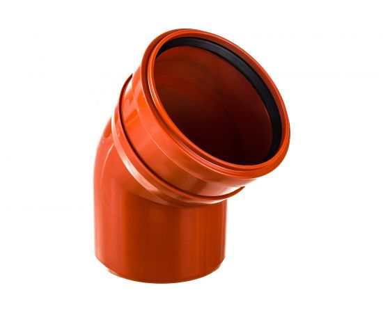 Отвод ПОЛИТЭК 110 мм, 45 градусов 200211045 – изображение 2