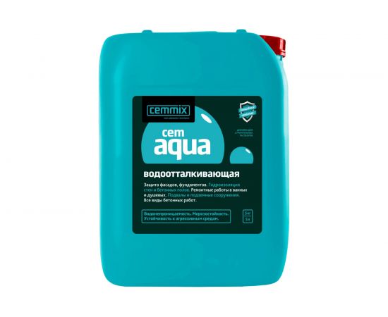 Водоотталкивающая добавка CEMMIX CEMAQUA 5 л 1/128 206772 – изображение 2