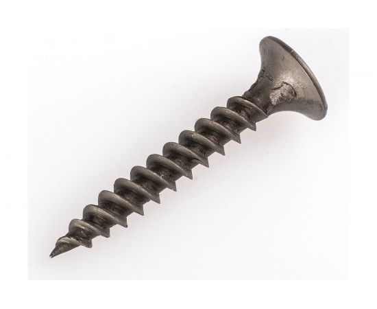 Саморез по металлу для ГКЛ Метизный двор 3,5x25, частая резьба, оксидированный, 40 шт. 4607173900470 – изображение 2