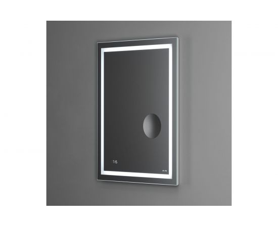 Универсальное зеркало AM.PM с контурной Led-подсветкой, часами и косметическим зеркалом M91AMOX0553WG – изображение 3