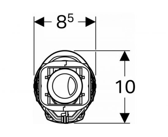 Смывной механизм GEBERIT 136.909.21.2 IMPULS Basic 240 двойной смыв 00000004902 – изображение 3