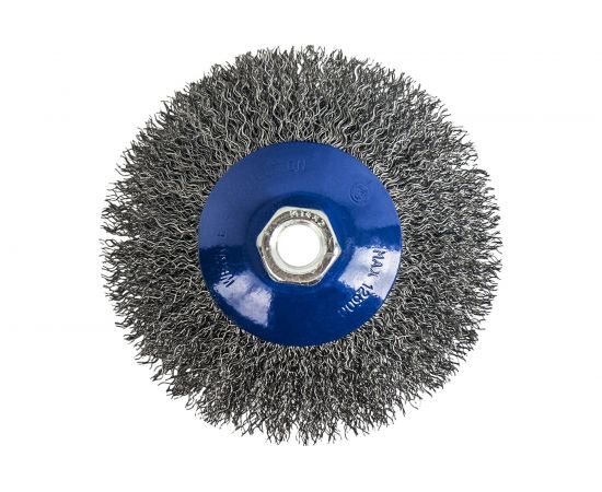 Кордщетка радиальная с наклоном мягкая (115 мм; М14) для УШМ ПРАКТИКА 773-354 – изображение 3