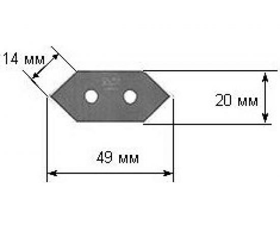Лезвия OLFA для ножа 20 мм, 5 шт. OL-MCB-1 – изображение 3
