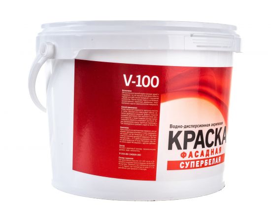 Краска VIRTUOSO V-100 А фасадная 3кг морозостойкая 11587839 – изображение 3