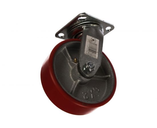 Колесо большегрузное с полиуретановой шинкой С-4102-DUS поворотное, с тормозом, г/п 350 кг, 99 мм EURO-LIFT 00018525 – изображение 3