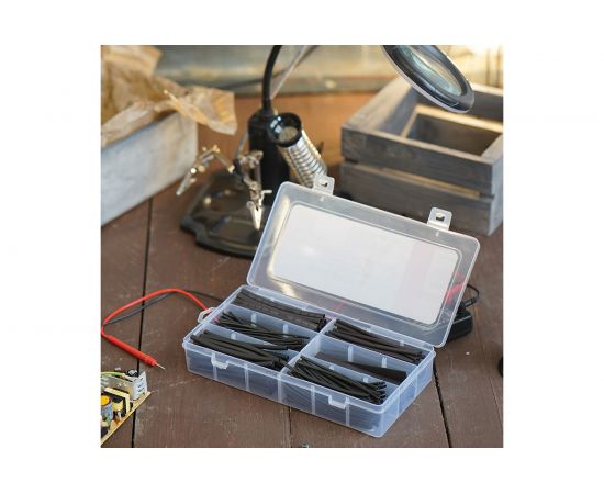 Набор термоусадочных трубок REXANT №1 ТУТнг черная, 305 шт. 29-0131 – изображение 3