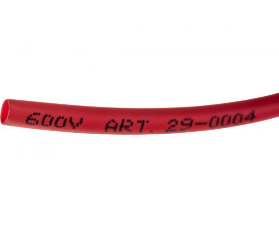 Термоусаживаемая трубка REXANT 3,0/1,5 мм красная, ролик 2,44 м 29-0004 – изображение 4