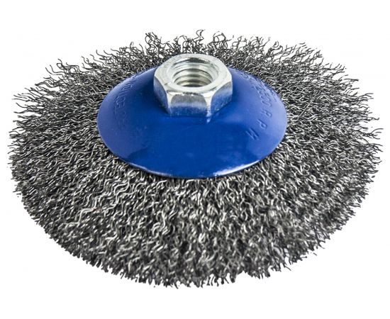 Кордщетка радиальная с наклоном мягкая (115 мм; М14) для УШМ ПРАКТИКА 773-354 – изображение 4