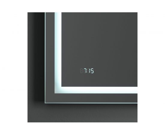 Универсальное зеркало AM.PM с контурной Led-подсветкой, часами и косметическим зеркалом M91AMOX0553WG – изображение 5