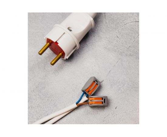 Соединительная 2-проводная клемма REXANT с рычажком 0.08-4 мм2 серая 20 шт 07-5252-4-20 – изображение 6