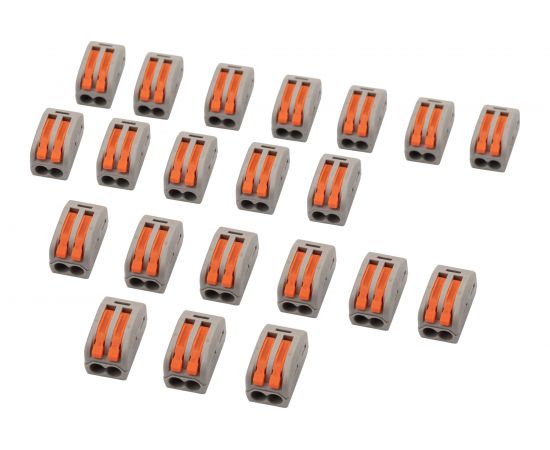 Соединительная 2-проводная клемма REXANT с рычажком 0.08-4 мм2 серая 20 шт 07-5252-4-20 – изображение 10