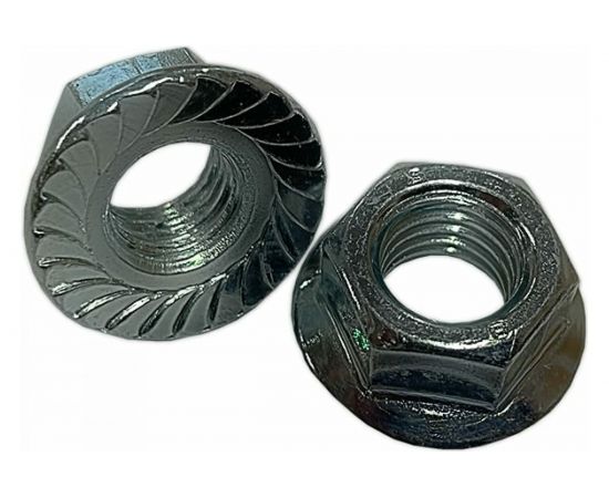 Шестигранная гайка с фланцем и насечками DINFIX DIN 6923, нерж. А2, M6, 10 шт. 00-00001928 