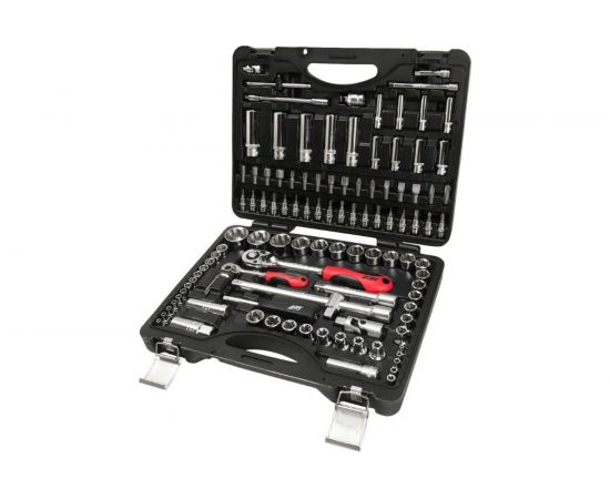 Набор торцевых головок и вставок для поврежденных болтов и гаек (1/4”, 1/2”, 110шт) JTC S110B-B72 