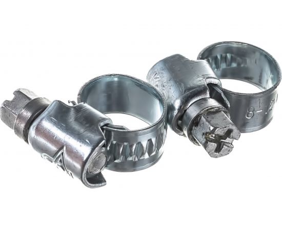 Обжимной хомут Госкреп 9 мм, оцинк., 8-12 мм, 2 шт. 11-0012260 
