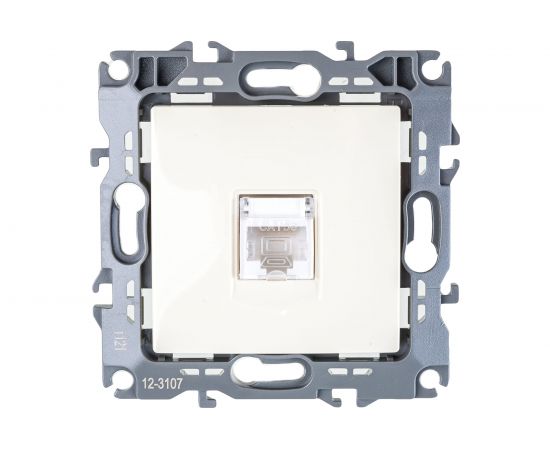 Информационная розетка ЭРА 12-3107-02 RJ45, IP20, слоновая кость Б0014724 