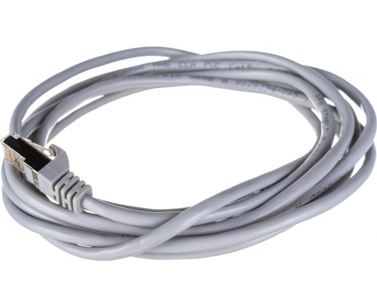 Патч-корд ЭРА Simple PC-3F-A F/UTP категория 5e, длина 3 метра, экранированный, серый, Б0051383 
