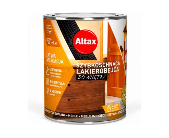 Лак-морилка ALTAX для внутренних работ, махагон, 750 мл 50830-04-000075 