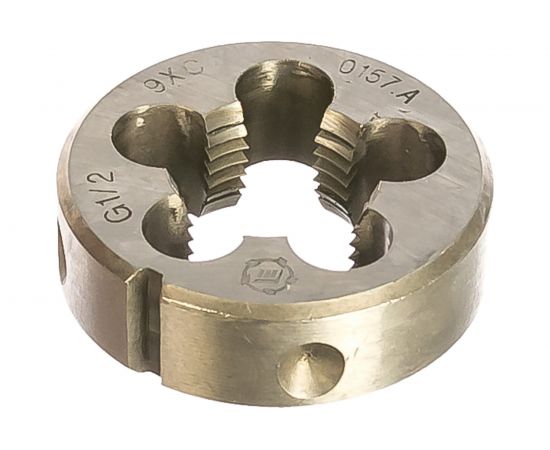 Плашка, трубная цилиндрическая G 1/2 дюйма 9ХС ТМ Туламаш 57992 