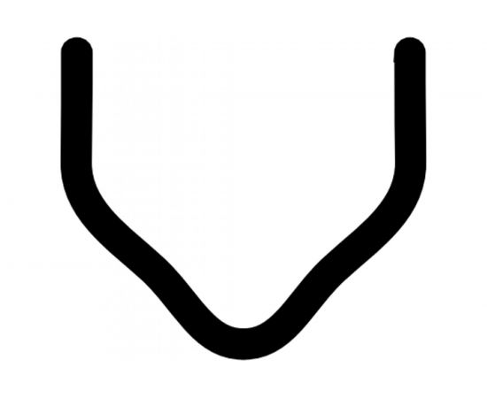 Скоба с внешним углом (100 шт; 0.8 мм) для ремонта пластика RedHotDot ST08003 