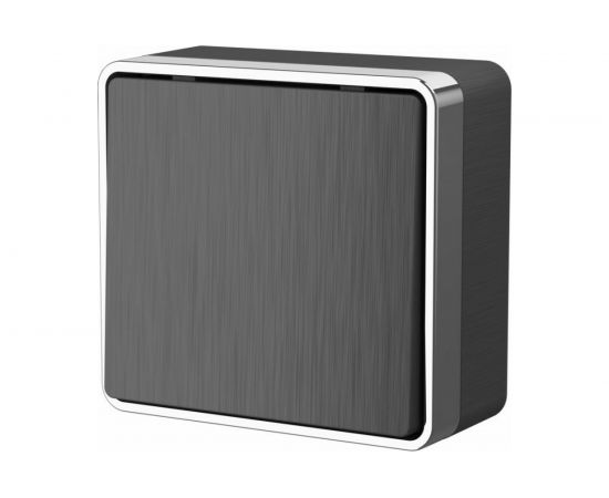 Выключатель WERKEL W5012004 одноклавишный проходной Gallant графит рифленый a051338 