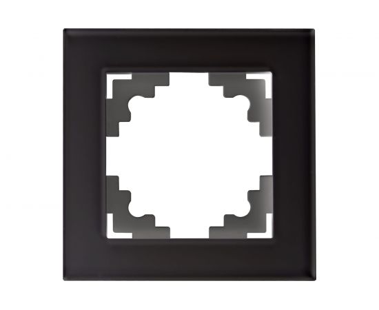 1-местная рамка STEKKER GFR00-7001-05, серия Катрин, черный 39518 