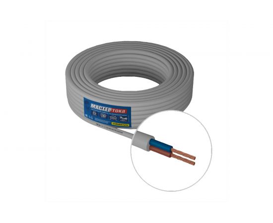 Провод ПВСбм Мастер Тока 2х1.5 белый 10м МТ1108 