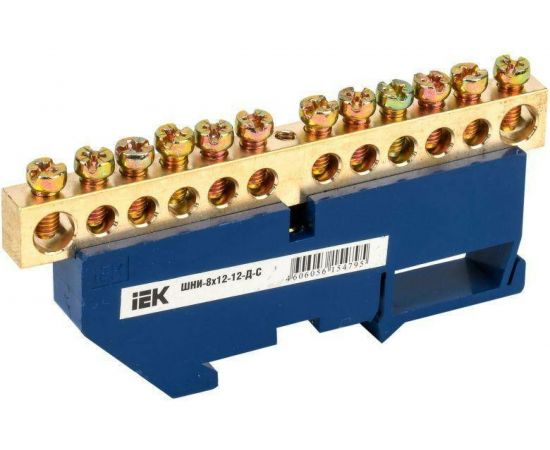 Нулевая шина, 8х12, 12-Д IEK YNN10-812-12D-K07 