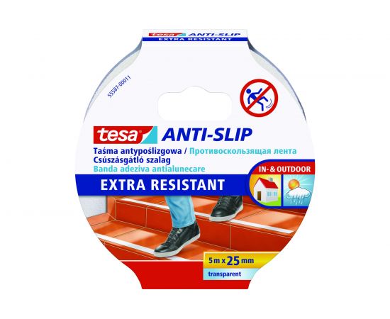 Противоскользящая лента TESA прозрачная, 5 м х 25 мм 55587-00011-11 