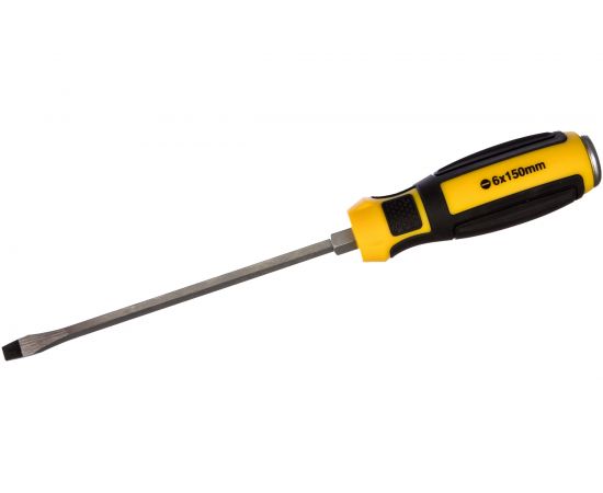 Ударная шлицевая отвертка с шестигранником SL6.5*150мм Berger BG BG1035 