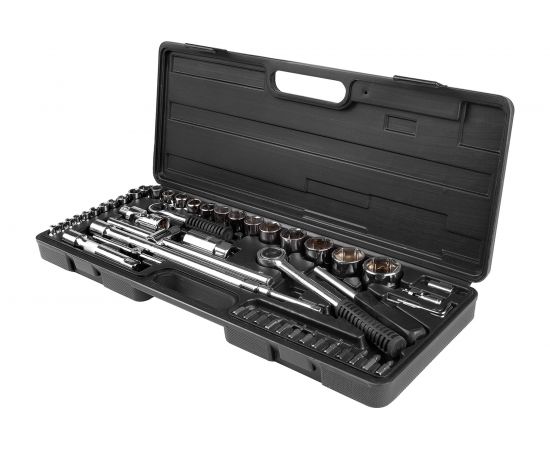 Набор инструмента AUTOVIRAZH 52 предмета 1/2 1/4 DR, CrV AV-212052 