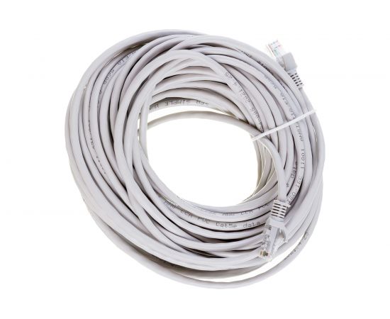 Патч-корд ЭРА Simple PC-20U-A U/UTP категория 5e, длина 20 метров, неэкранирован, серый, Б0051378 