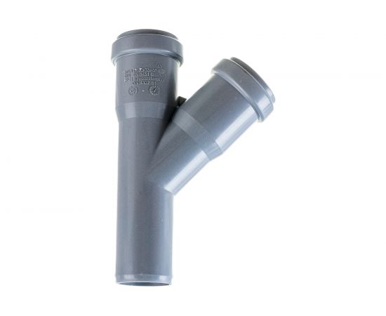 Тройник двухраструбный (45°) HTEA 32/32 Ostendorf 110200 – изображение 2