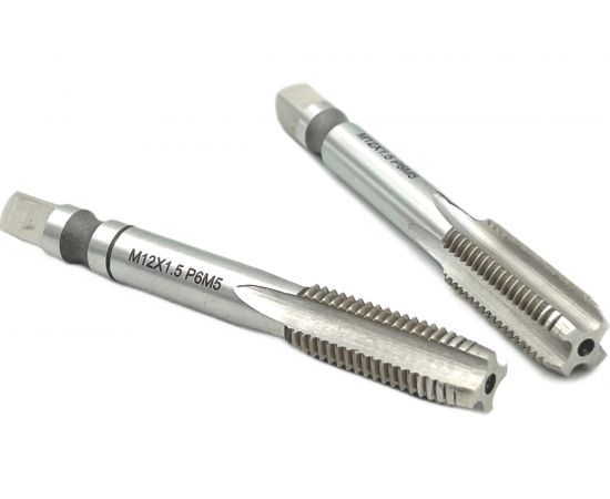 Машинно-ручной метчик TORNERI М12х1.5 комплект из 2-х штук Р6М5 019800 – изображение 2