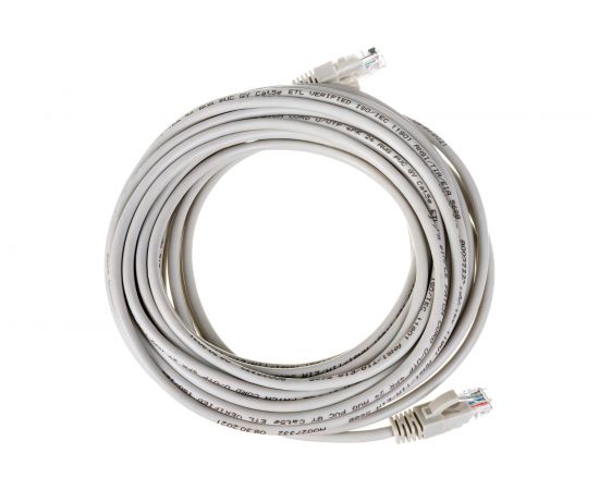 Патч-корд ЭРА PC10U U/UTP категория 5e, длина 10 метров, неэкранированный, серый, Cu, Б0051414 – изображение 2