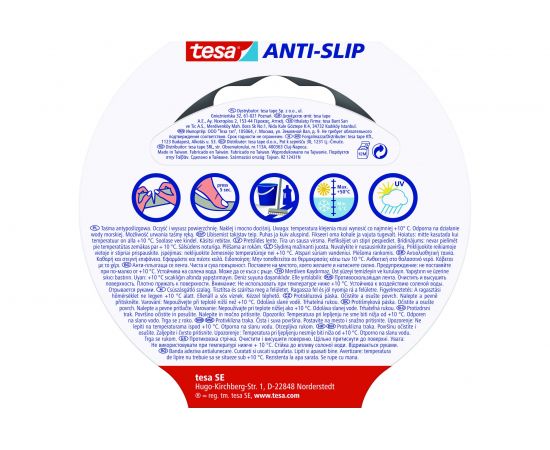 Противоскользящая лента TESA прозрачная, 5 м х 25 мм 55587-00011-11 – изображение 2