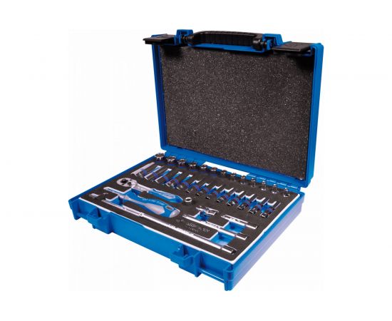 Набор шестигранных торцевых головок с принадлежностями KING TONY 1/4"" 4-14 мм, 34 предмета 2534MRV – изображение 2