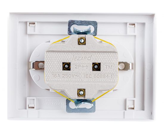 Двойная розетка LEZARD RAIN с/ з керамика белый 703-0202-127 – изображение 2