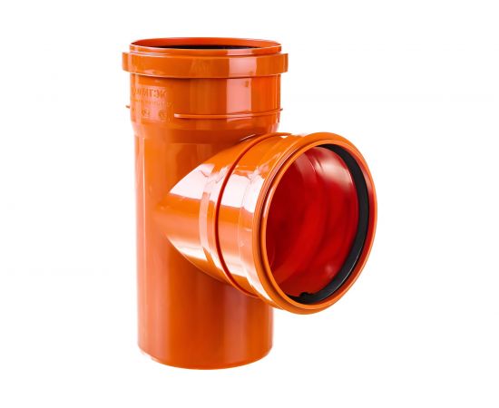 Тройник ПОЛИТЭК 110х110/87 град. 200311087 – изображение 2