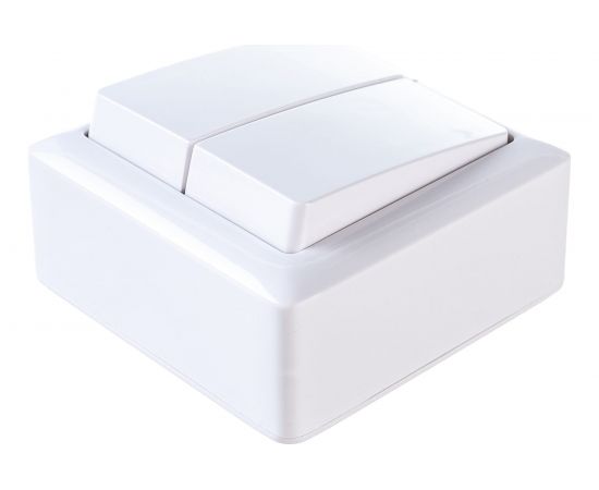 2-клавишный выключатель Schneider Electric ХИТ, О/У, 6А, 250В, БЕЛЫЙ, VA56-232I-B – изображение 2