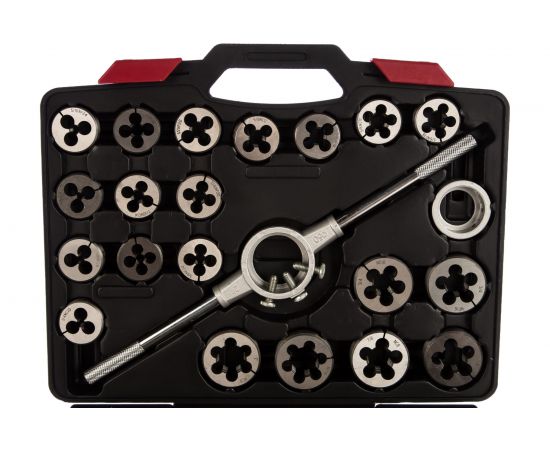 Набор метчиков и плашек МАСТАК SK-5 1/4""-1"", кейс, 51 предмет 351-10051C – изображение 2