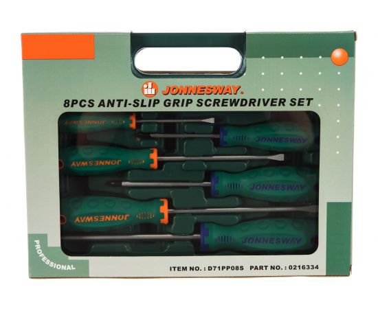 Набор отверток SL 6,5х38-6,5х150 PH Jonnesway D71PP08S – изображение 3