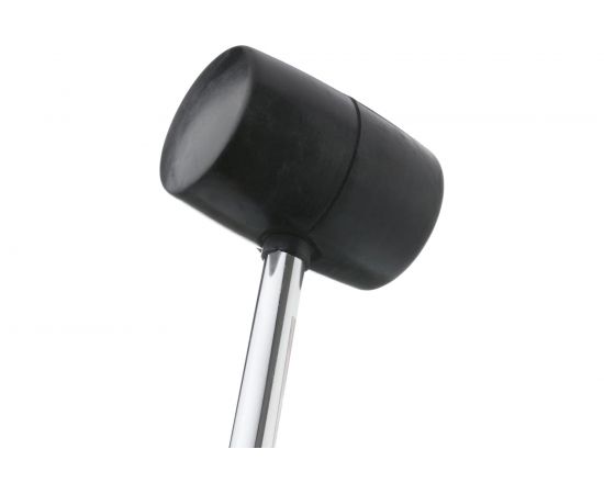 Резиновая киянка INTERTOOL 900г. 80 мм, черная резина, металлическая ручка HT-0233 – изображение 3