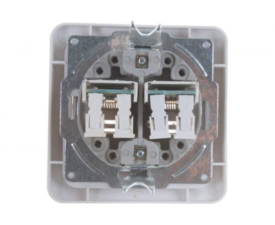 Компьютерная двойная розетка IN HOME RJ-45 CLASSICO белая 2136 4690612018300 – изображение 3