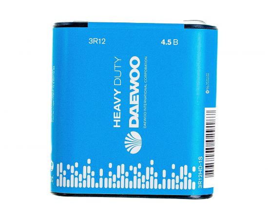 Солевая батарейка DAEWOO 3R12 Heavy Duty 2021 1S 5029187 – изображение 3