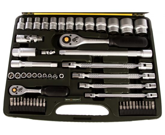 Набор инструмента с трещоточными ключами 77 предметов ДТ/4 Дело Техники 620778 – изображение 3