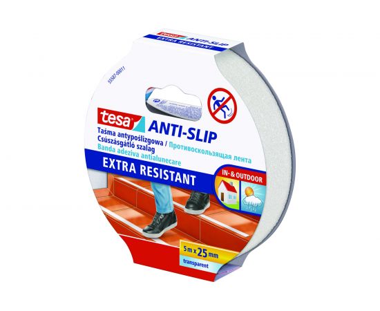 Противоскользящая лента TESA прозрачная, 5 м х 25 мм 55587-00011-11 – изображение 3
