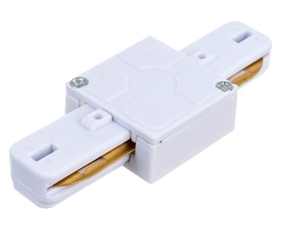 Прямой коннектор для шинопровода FERON белый, LD1006 41734 – изображение 3