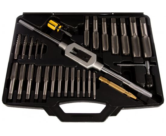 Набор метчиков и плашек МАСТАК SK-5 1/4""-1"", кейс, 51 предмет 351-10051C – изображение 3