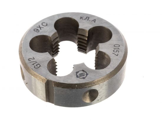 Плашка, трубная цилиндрическая G 1/2 дюйма 9ХС ТМ Туламаш 57992 – изображение 3